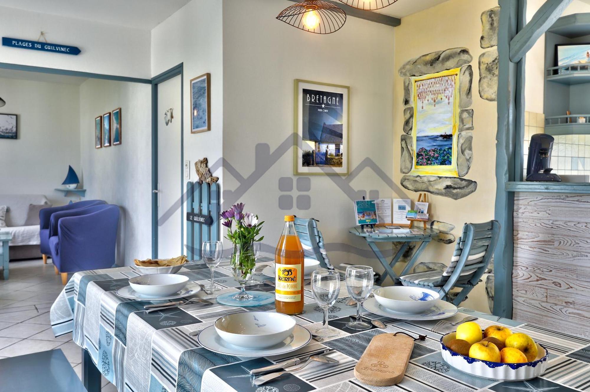Localise - M3B - Souvenir Du Guil - Maison De Plain-Pied Avec Jardin Clos Au Guilvinec - Tout A Pied, Plages, Port, Centre, Commerces, Marche - Wif Inclus - Linge De Lit Inclus - Animaux Bienvenus Екстер'єр фото