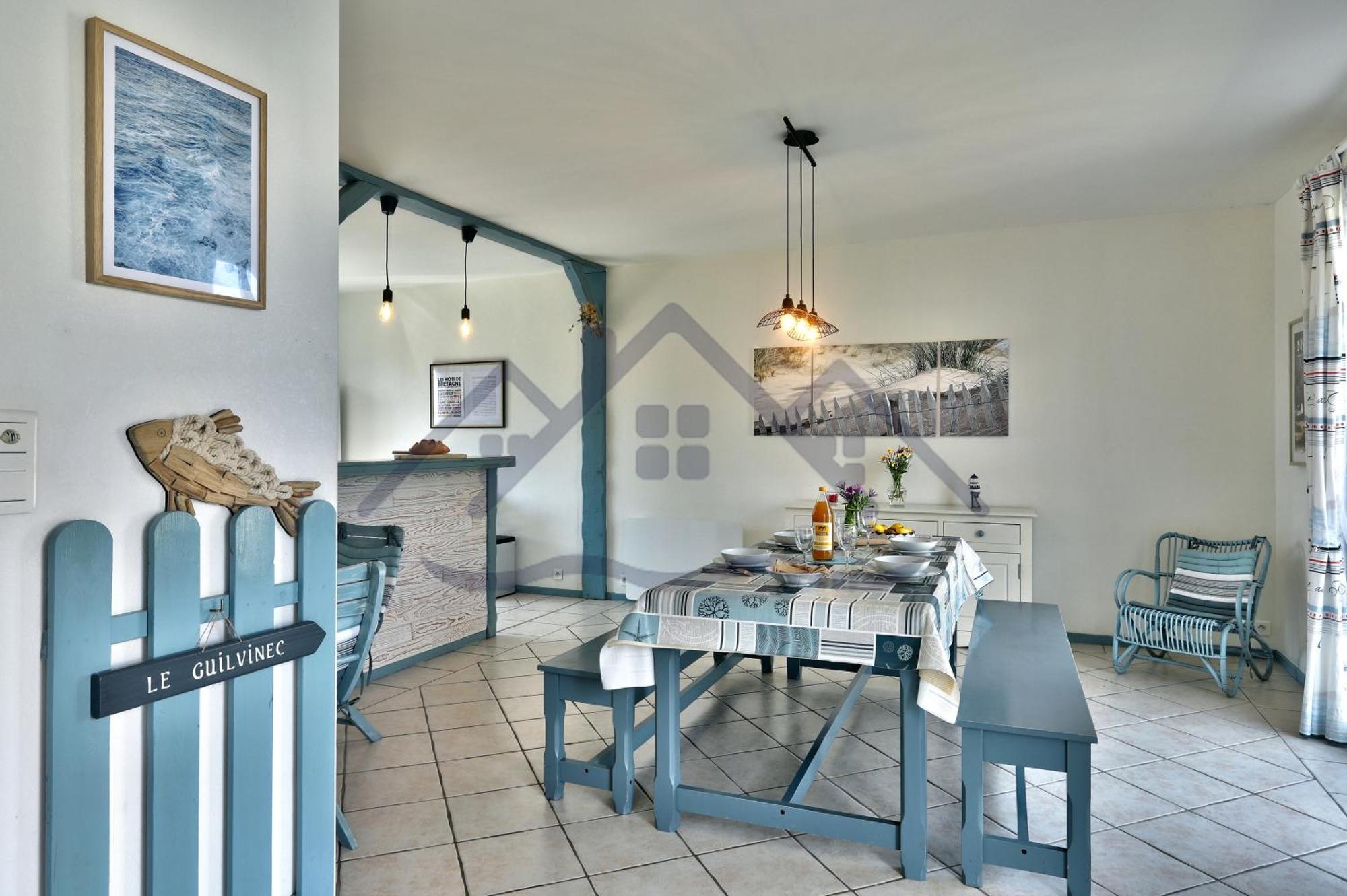 Localise - M3B - Souvenir Du Guil - Maison De Plain-Pied Avec Jardin Clos Au Guilvinec - Tout A Pied, Plages, Port, Centre, Commerces, Marche - Wif Inclus - Linge De Lit Inclus - Animaux Bienvenus Екстер'єр фото